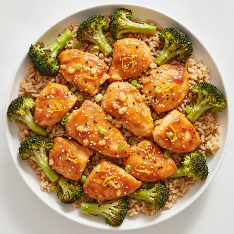 Baked Orange Chicken with Broccoli