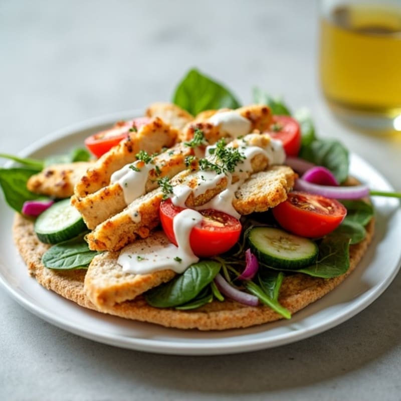 Crispy Chicken & Fresh Vegetable Flatbread