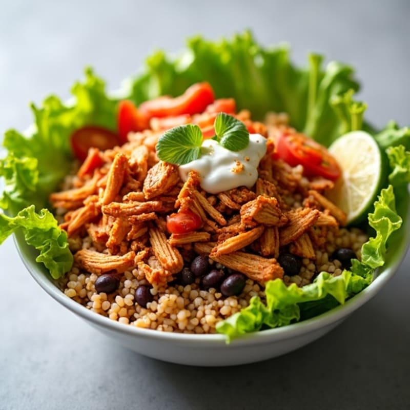 Spicy Shredded Chicken Burrito Bowl