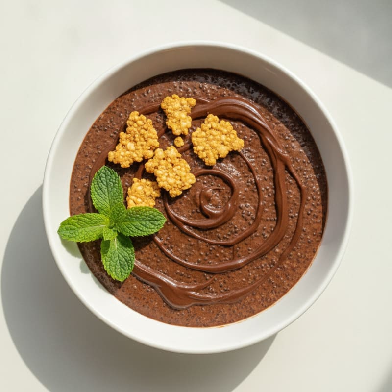 Chocolate Protein Chia Pudding
