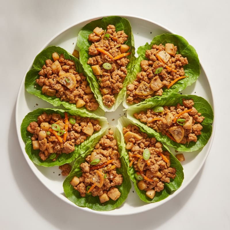 Savory Pork Lettuce Wraps