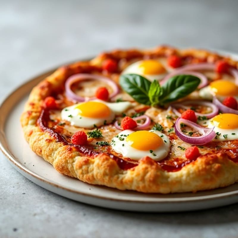 Healthy Chicken BBQ Ranch Pizza