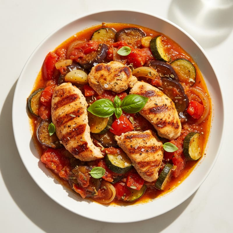 Roasted Vegetable Ratatouille with Fresh Herbs