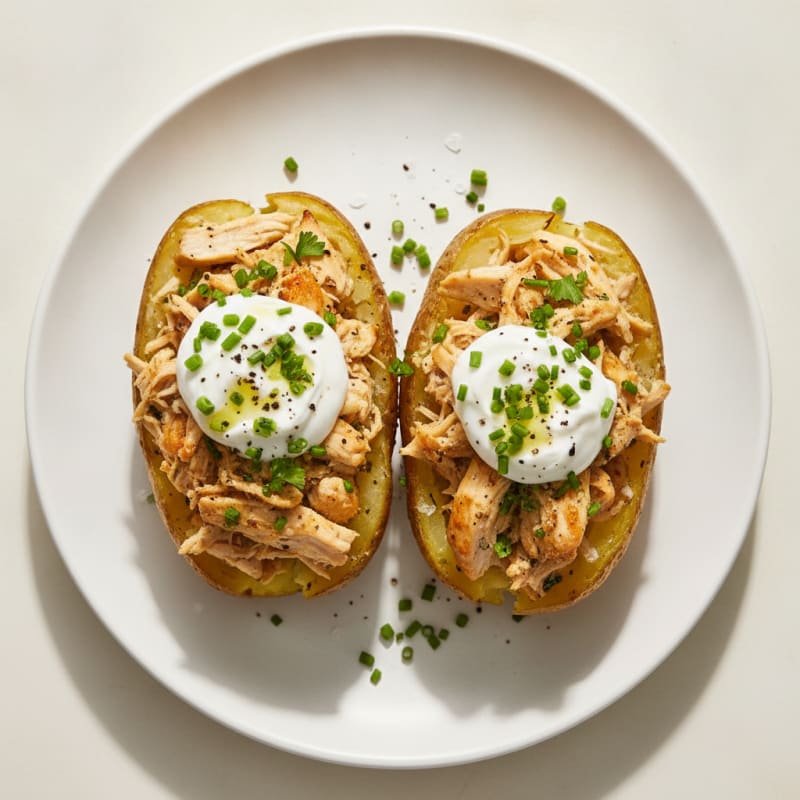 Garlic Herb Baked Potatoes