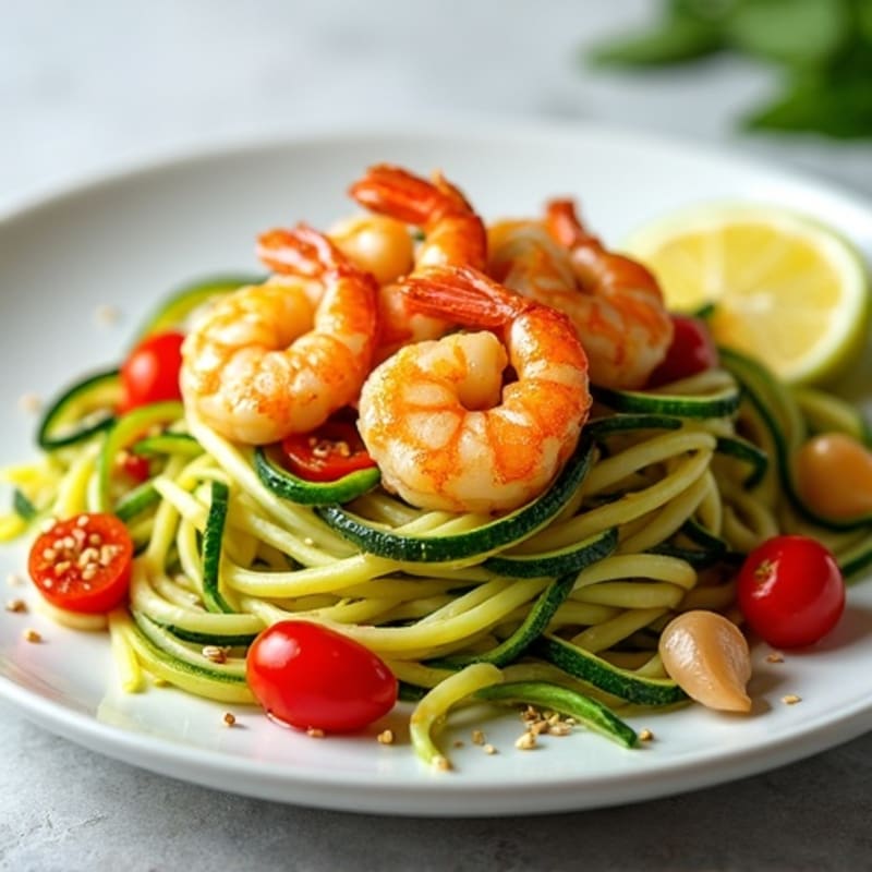 Citrus-Ginger Shrimp with Zucchini Noodles
