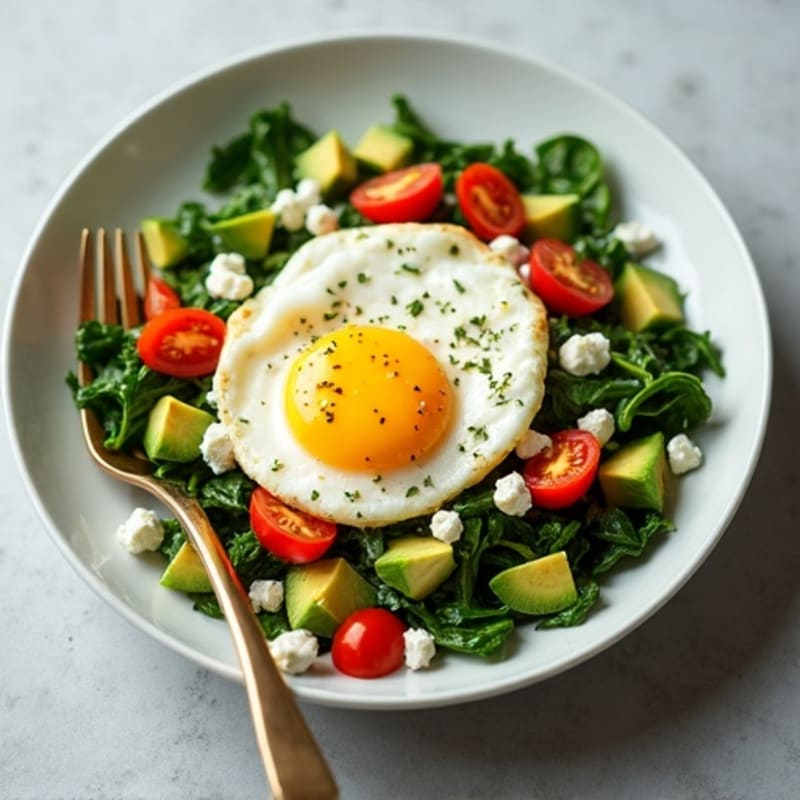 Protein-Packed Spinach and Egg White Scramble