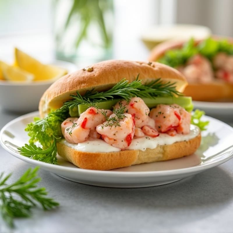 Healthy Lemon Dill Lobster Roll
