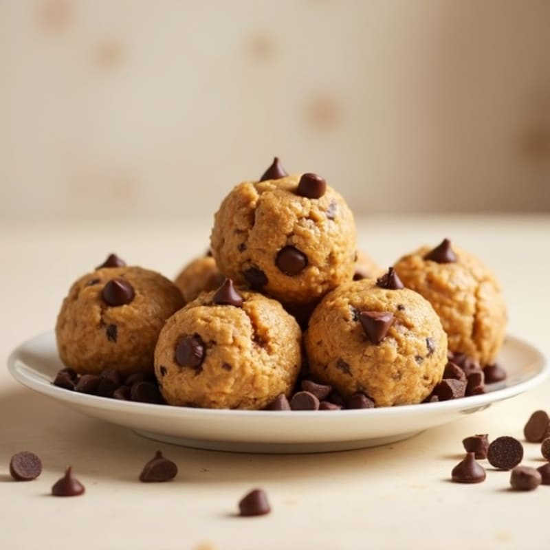 Chewy Peanut Butter Chocolate Chip Protein Bites