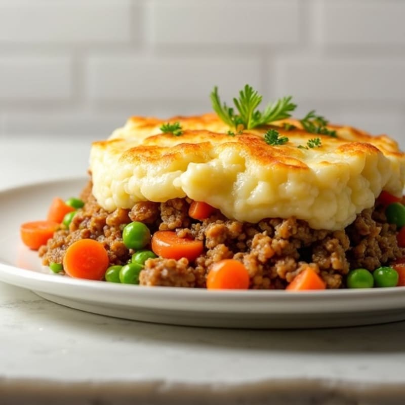 Cauliflower-Topped Turkey Shepherd's Pie