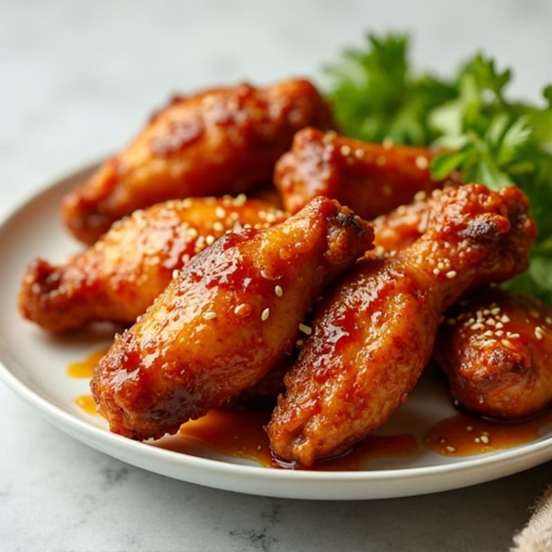 Crispy Baked Honey Garlic Chicken Wings