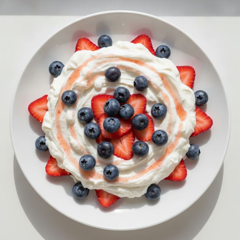 High-Protein Greek Yogurt Parfait with Whey Protein and Berries