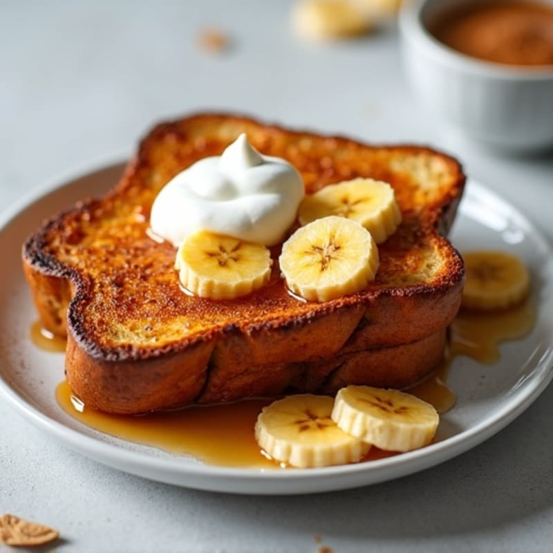 Protein-Packed Caramelized Banana French Toast