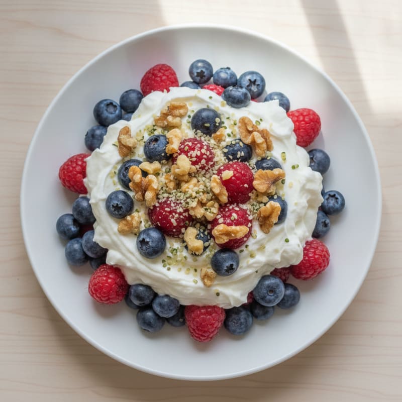 Creamy Greek Yogurt Protein Parfait with Mixed Berries