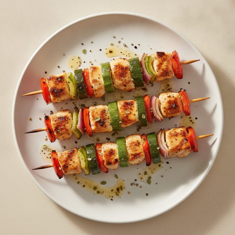 Chicken and Veggie Skewers