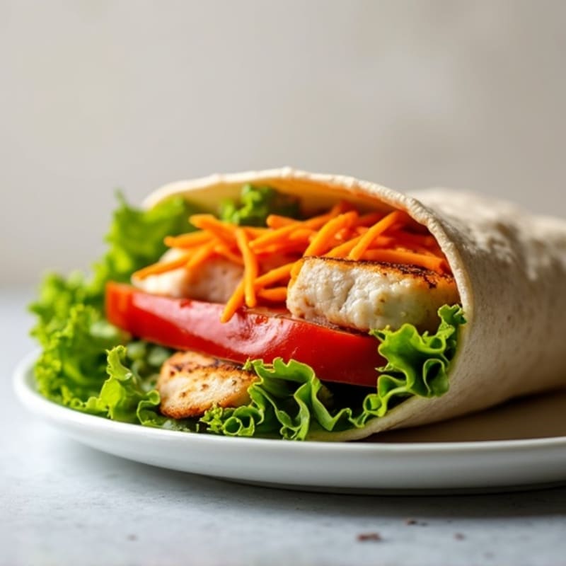 Grilled Chicken Crispy Veggie Wrap