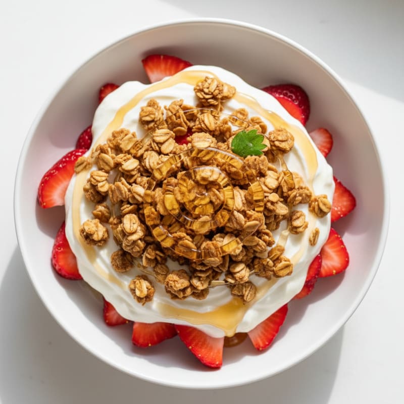 Creamy Greek Yogurt Parfait with Protein Granola