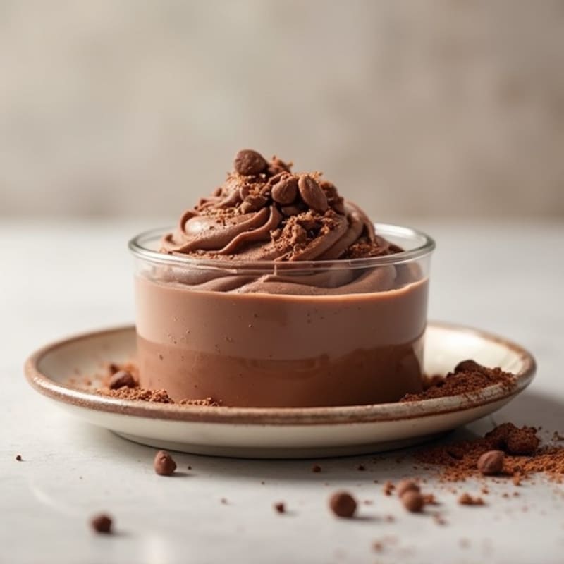Silky Chocolate Protein Pudding with Greek Yogurt