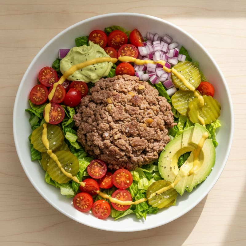 Classic Beef Burger Bowl