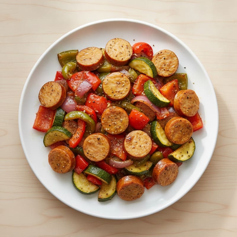 Sheet Pan Chicken Sausage and Peppers