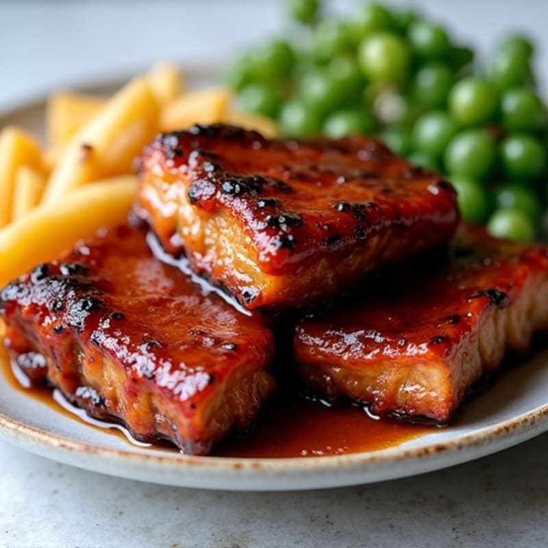 Tender Pork Ribs with Sugar-Free BBQ Glaze