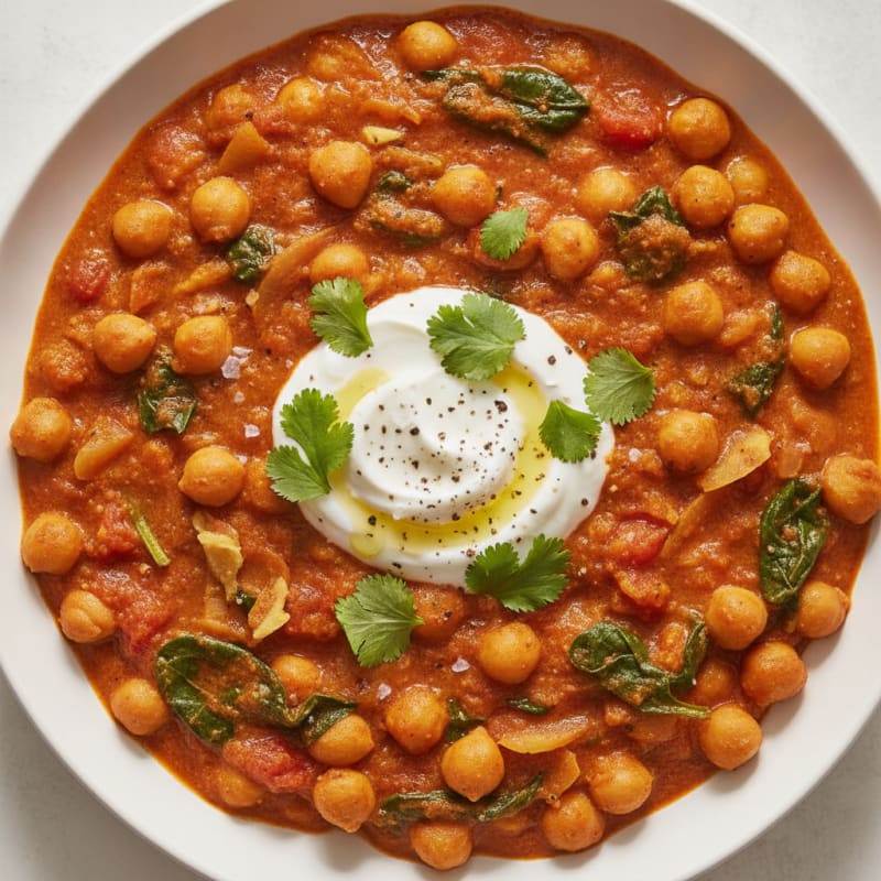 Hearty Chickpea and Tomato Curry