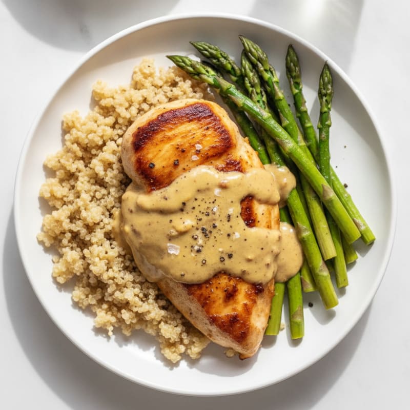 Pan-Seared Chicken with Creamy Mustard Sauce