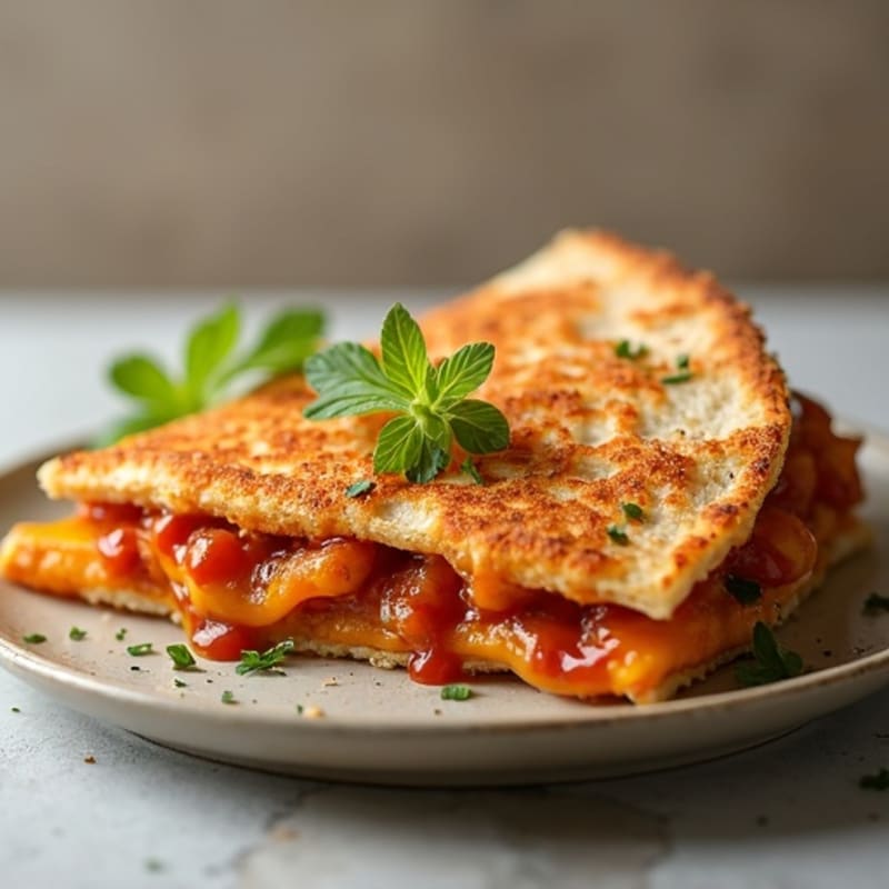 Crispy BBQ Chicken Quesadilla