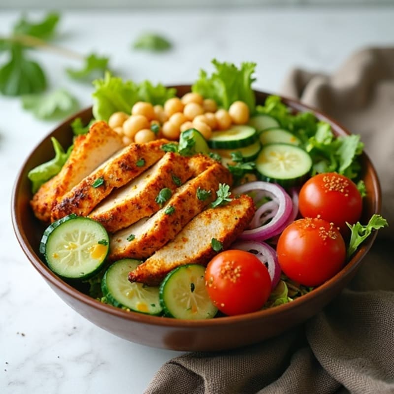Herb-Spiced Chicken Shawarma Bowl