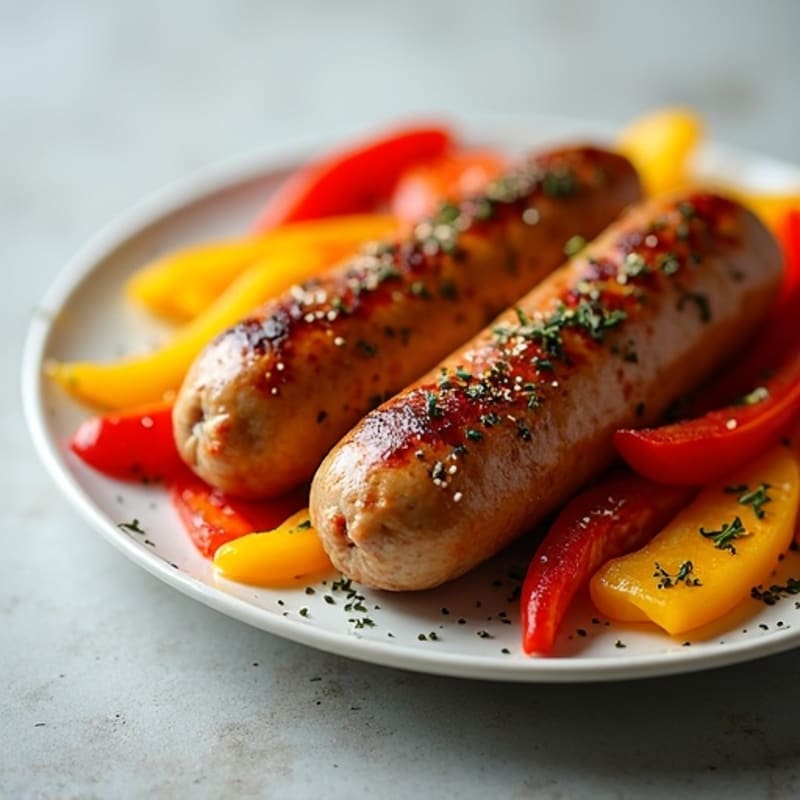 Herb-Roasted Italian Chicken Sausage with Sweet Peppers