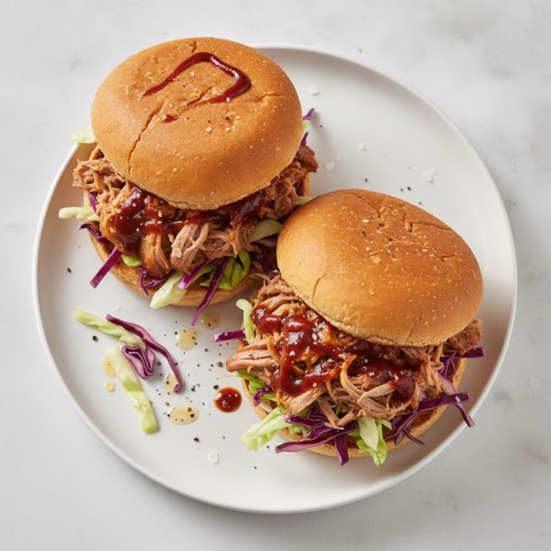 Slow-Cooked BBQ Pulled Pork Sandwiches