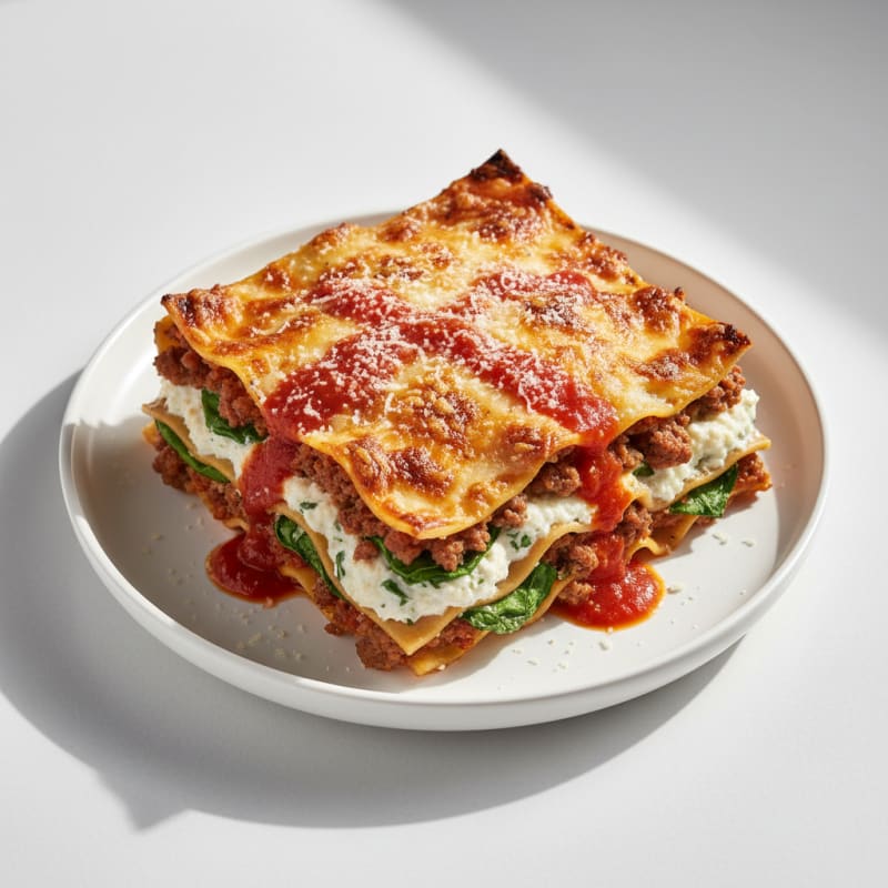 Creamy Baked Beef Lasagna