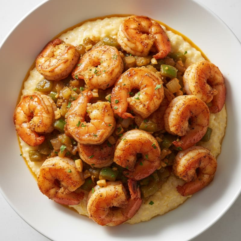 Cajun Shrimp with Creamy Grits