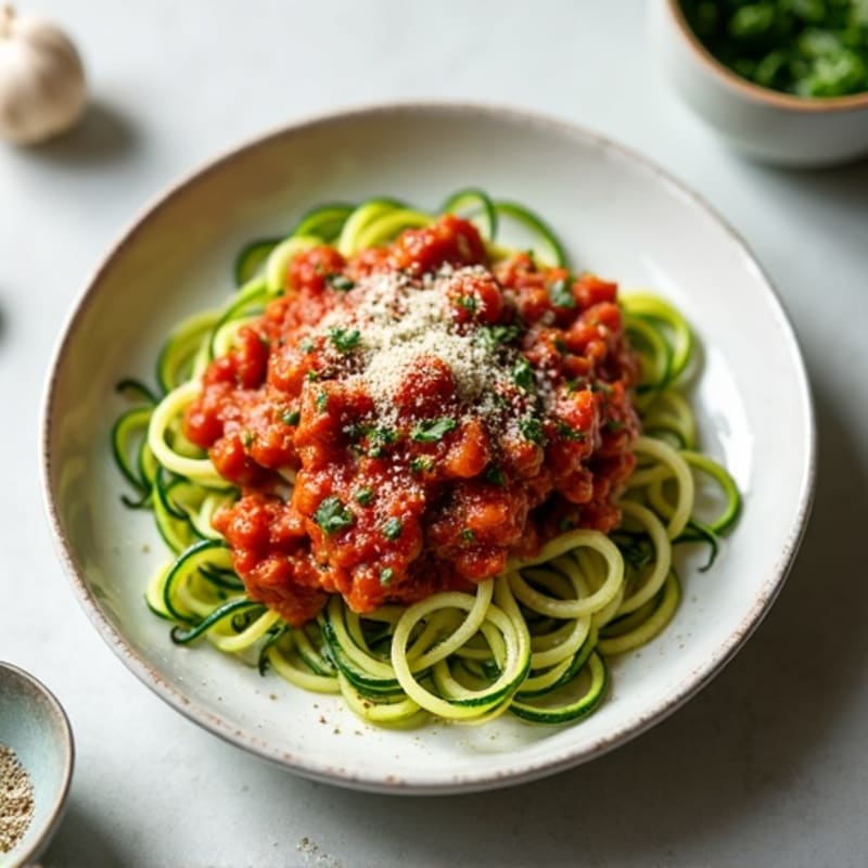 Protein-Packed Turkey Bolognese with Zucchini Noodles