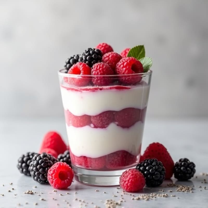 Creamy Greek Yogurt Protein Parfait with Mixed Berries