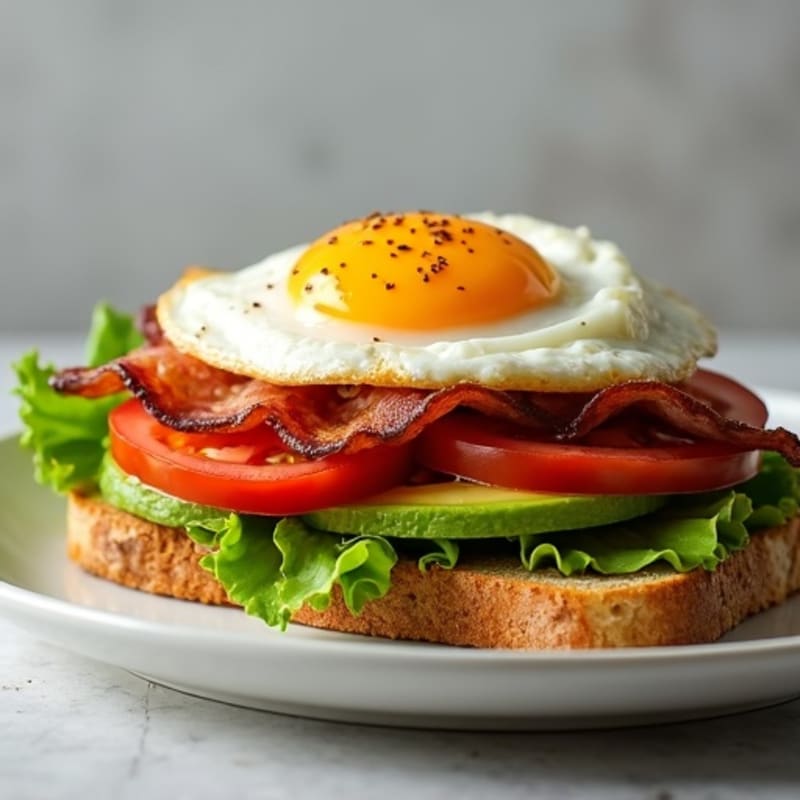 Crispy Bacon Avocado BLT on Whole Grain Toast