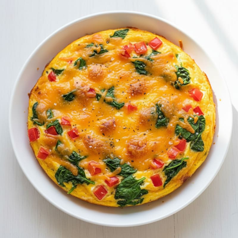 Golden Cheesy Baked Egg Casserole