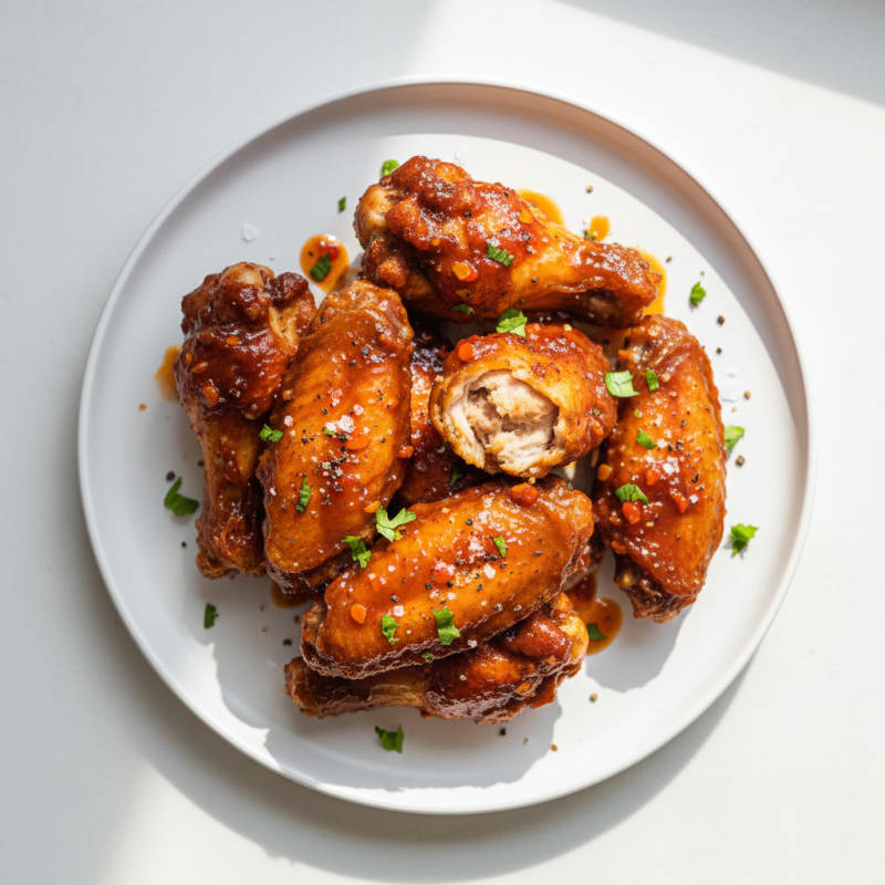 Crispy Chipotle BBQ Chicken Wings