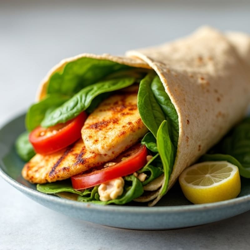 Grilled Chicken and Fresh Veggie Wrap