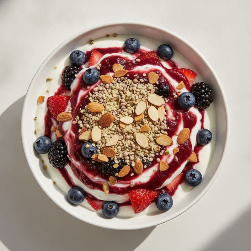 Creamy Greek Yogurt Protein Parfait with Mixed Berries