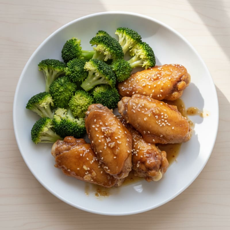Honey-Garlic Glazed Chicken Wings