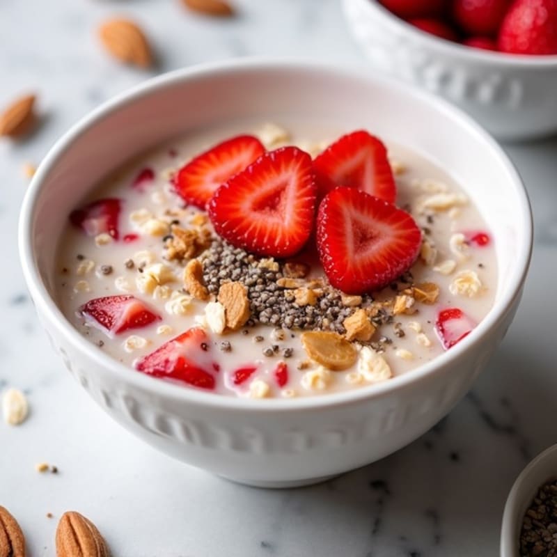 Creamy Strawberry Overnight Oats