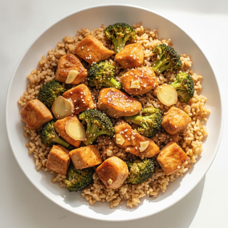 Teriyaki Chicken and Broccoli Rice Bowl
