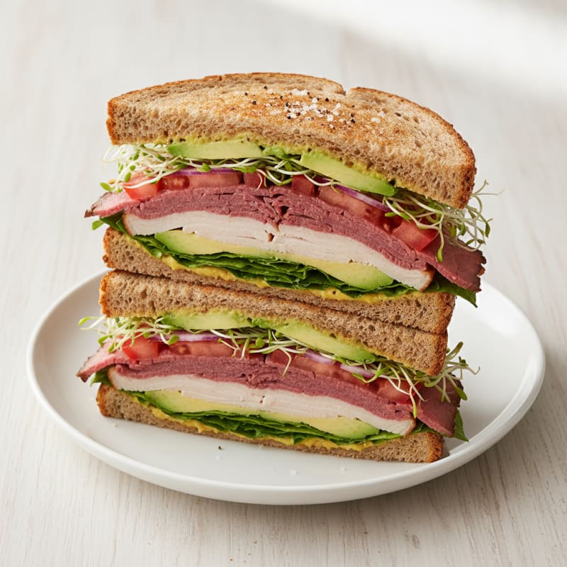 Stacked Deli Sandwich