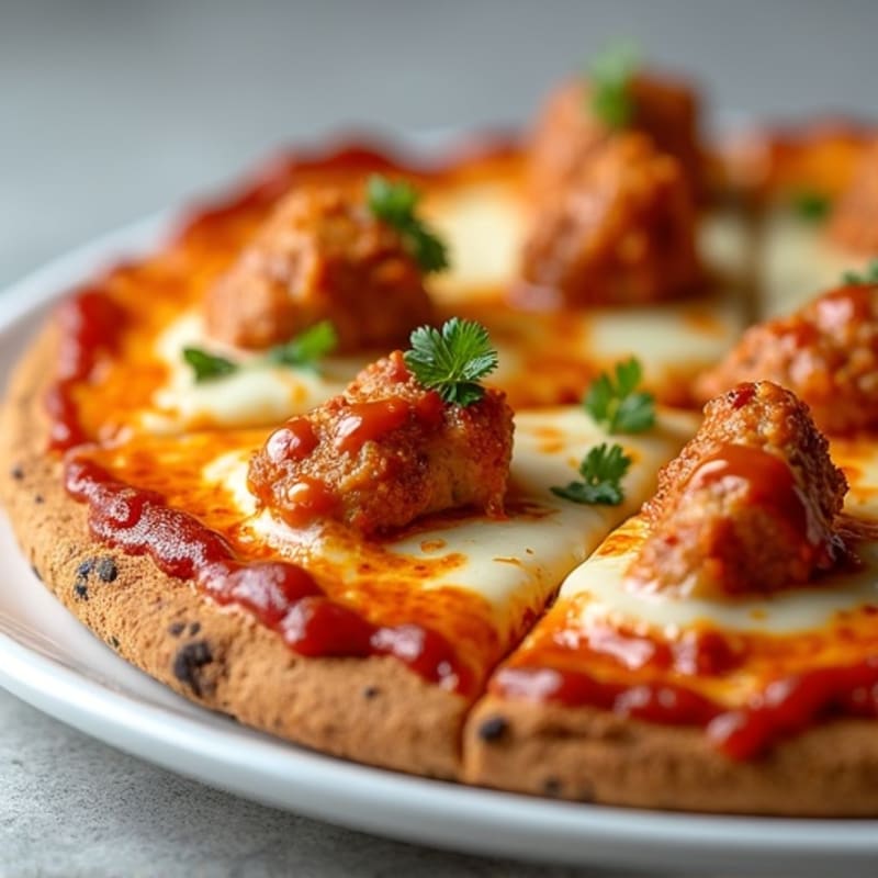 Crispy Buffalo Chicken Whole Wheat Pizza