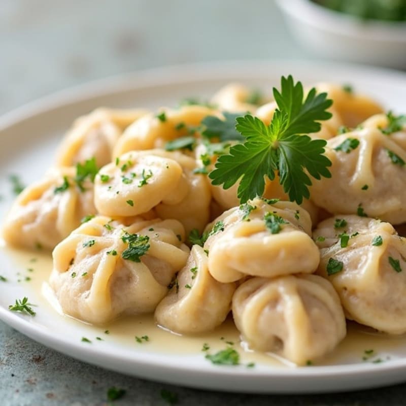 Lightened-Up Creamy Chicken and Herb Dumplings