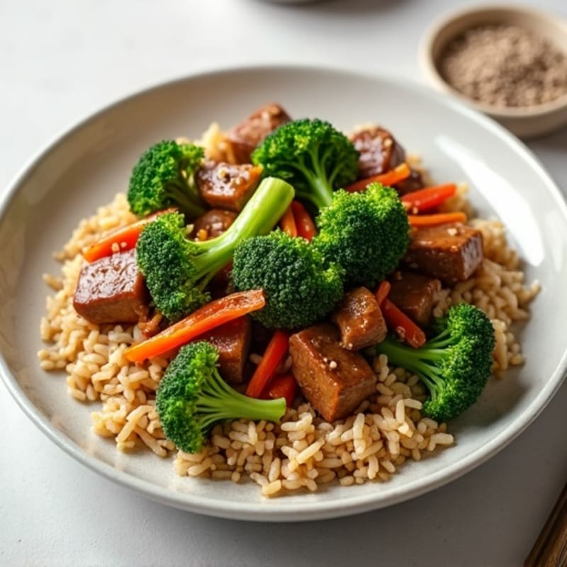 Savory Beef and Broccoli Stir-Fry with Brown Rice
