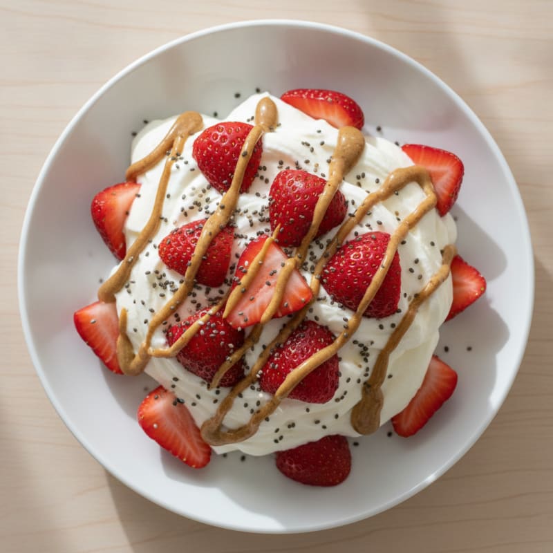 Silky Greek Yogurt Protein Mousse with Fresh Berries