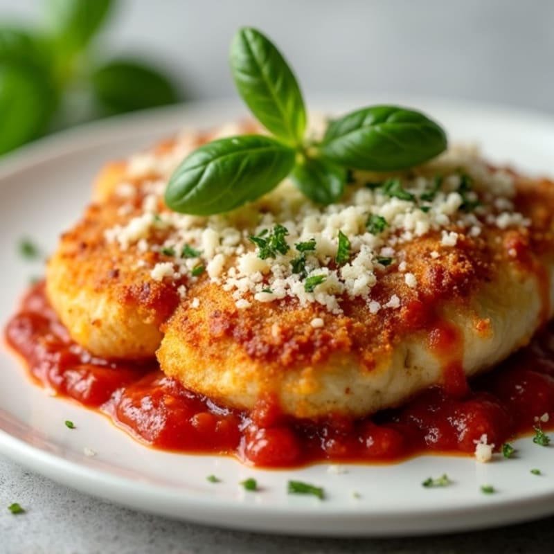 Crispy Baked Chicken Parmesan with Fresh Herbs