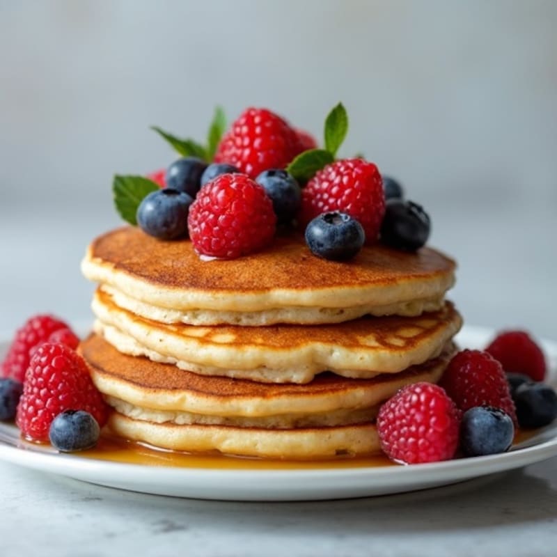 Protein-Packed Fluffy Berry Pancakes