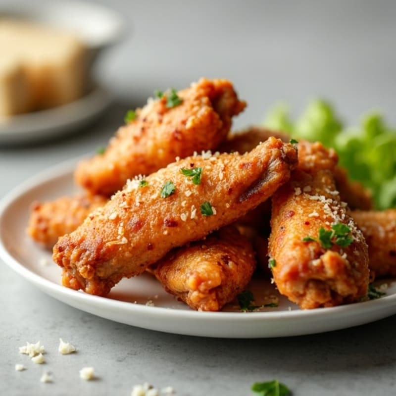 Crispy Baked Garlic-Parmesan Wings
